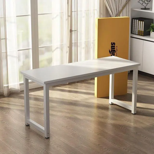 Alt view image 7 of 7 - Tribesigns Computer Desk, 63 inch Large Office Desk Computer Table Study Writing Desk for Home Office, White