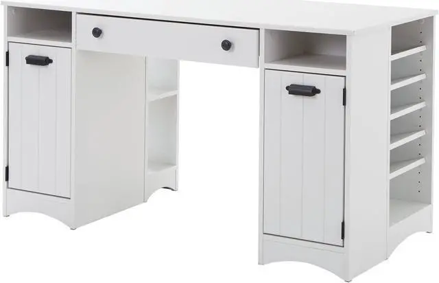 Main image of South Shore Artwork Craft Table with Storage, Pure White
