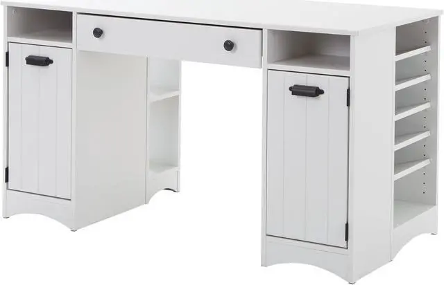 Alt view image 4 of 7 - South Shore Artwork Craft Table with Storage, Pure White