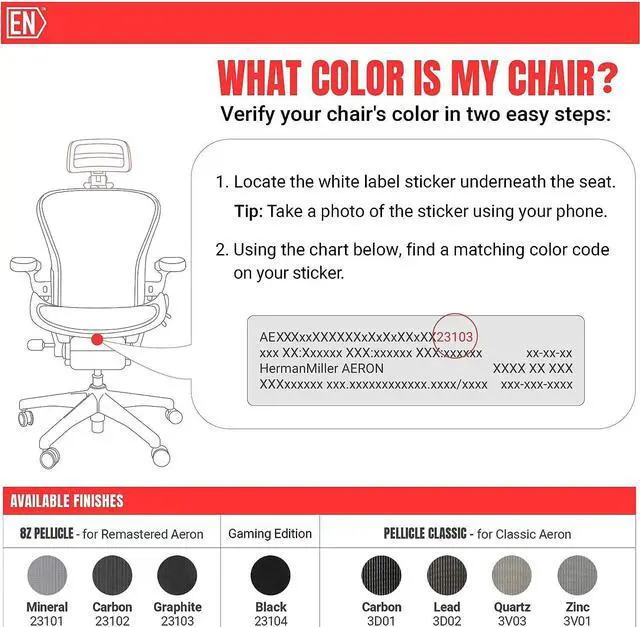 Alt view image 4 of 7 - The Original Headrest for The Herman Miller Aeron Chair H3 Lead | Colors and Mesh Match Classic Aeron Chair 2016 and Earlier Models | Headrest ONLY - Chair Not Included