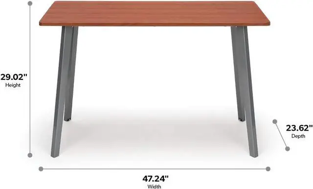 Alt view image 4 of 7 - OFM Table Computer Desk, 48, Cherry