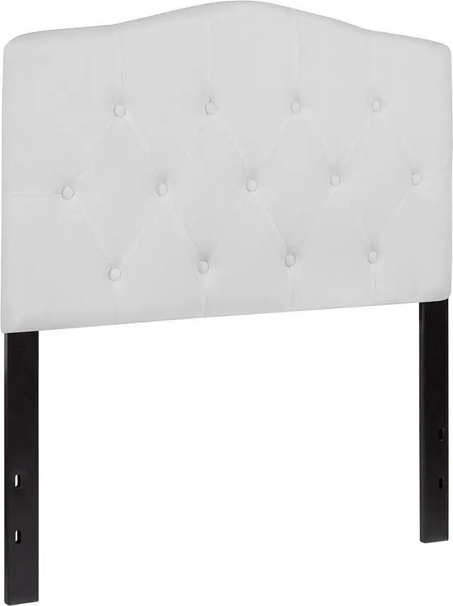 Alt view image 3 of 7 - Flash Furniture Cambridge Tufted Upholstered Twin Size Headboard in White Fabric