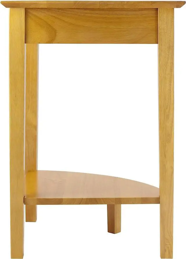 Alt view image 2 of 6 - Winsome Wood Corner Desk with Shelf, Honey, 20 inches