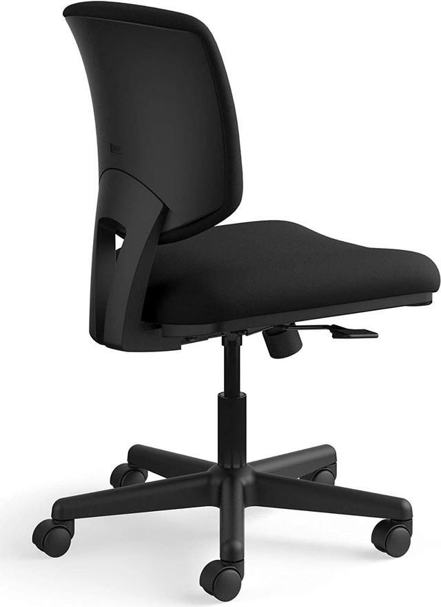 HON H5703.GA10.T Volt Task Chair Armless Office Chair for Computer Desk Black Fabric H5703 Newegg