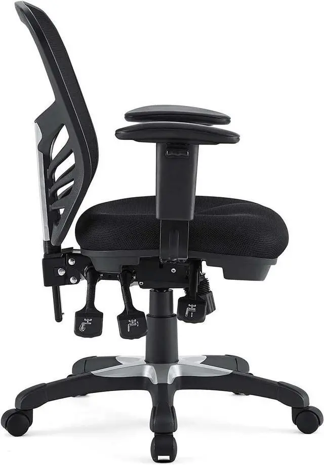 Alt view image 4 of 7 - Modway EEI-757-BLK Articulate Ergonomic Mesh Office Chair in Black