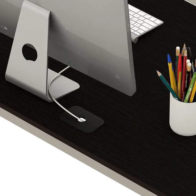 Alt view image 4 of 6 - SHW 55 x 60 Inches Commercial-Grade L-Shape Corner Office Computer Desk, Espresso