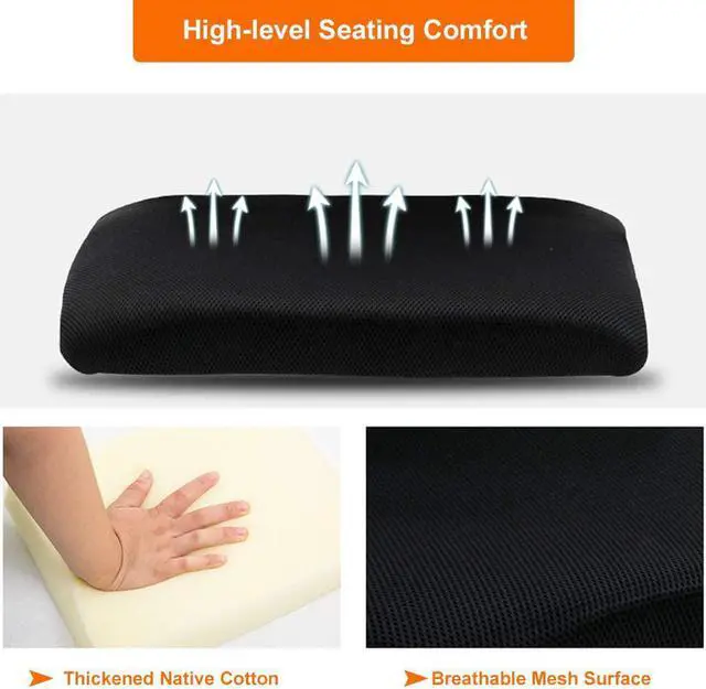 Alt view image 4 of 7 - Home Office Chair Ergonomic Desk Chair Mesh Computer Chair with Lumbar Support Armrest Executive Rolling Swivel Adjustable Mid Back Task Chair for Women Adults, Black