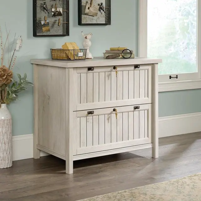 Alt view image 2 of 6 - Sauder Costa Lateral File, Chalked Chestnut finish