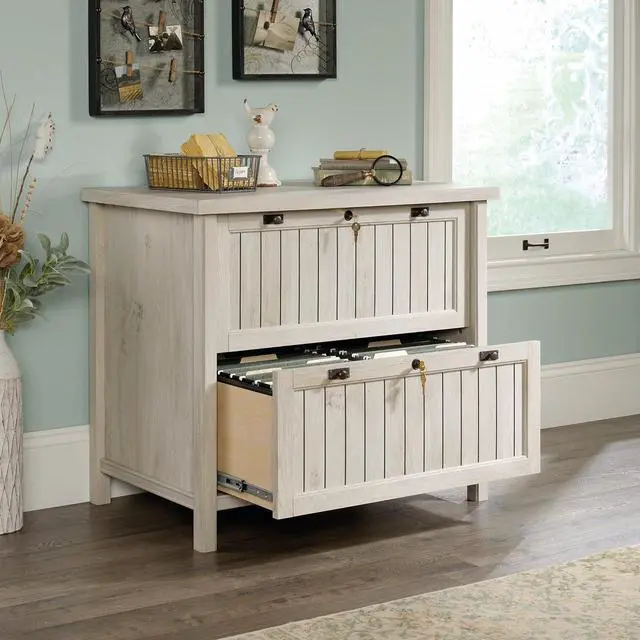 Alt view image 4 of 6 - Sauder Costa Lateral File, Chalked Chestnut finish