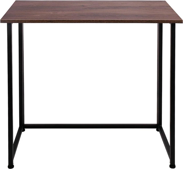 Alt view image 4 of 7 - Leopard Outdoor Products Folding Computer Desk for Small Spaces, Space-Saving Home Office Desk, Foldable Computer Table, Laptop Table, Writing Desk, Compact Study Reading Table (Dark Brown)