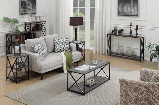Alt view image 6 of 7 - Convenience Concepts Tucson Coffee Table, Weathered Gray