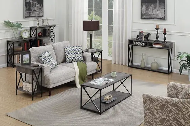Alt view image 7 of 7 - Convenience Concepts Tucson Coffee Table, Weathered Gray