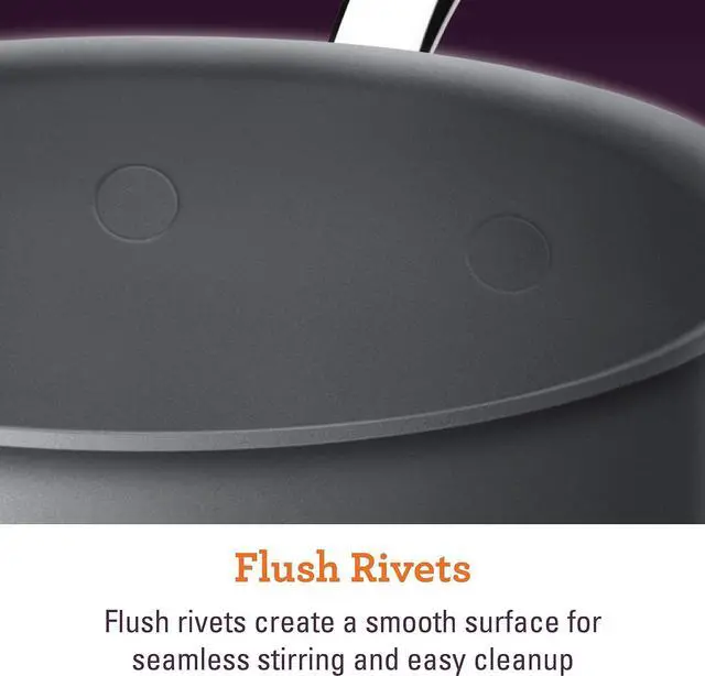 Alt view image 5 of 7 - Breville - 84478 Breville Thermal Pro Hard Anodized Nonstick Sauce Pan/Saucepan with Lid, 2 Quart, Gray