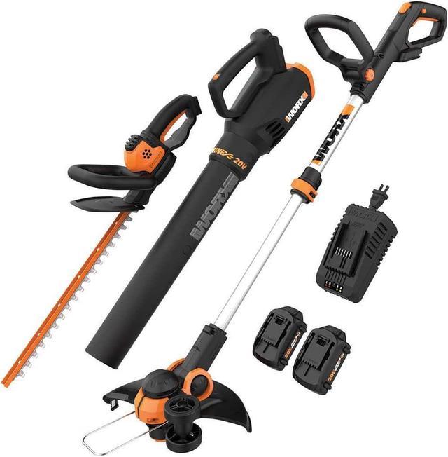 Worx 20V GT 3.0 Turbine Blower Hedge Trimmer Batteries