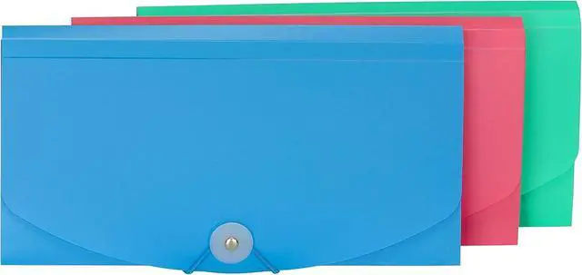 Alt view image 3 of 7 - C-Line 13-Pocket Poly Expanding File, 10 x 5 Inches, Junior Size for Receipts and Checks, Includes Tabs, 1 File, Color May Vary (58710)