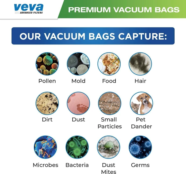 Alt view image 5 of 6 - 30 Pack Type CC Vacuum Bags for Oreck XL, XL5, XL7, XL21, 2000, 3000, 4000, 7000, 8000, 9000 Upright Vacuum Cleaner, Hypo-Allergenic Bags