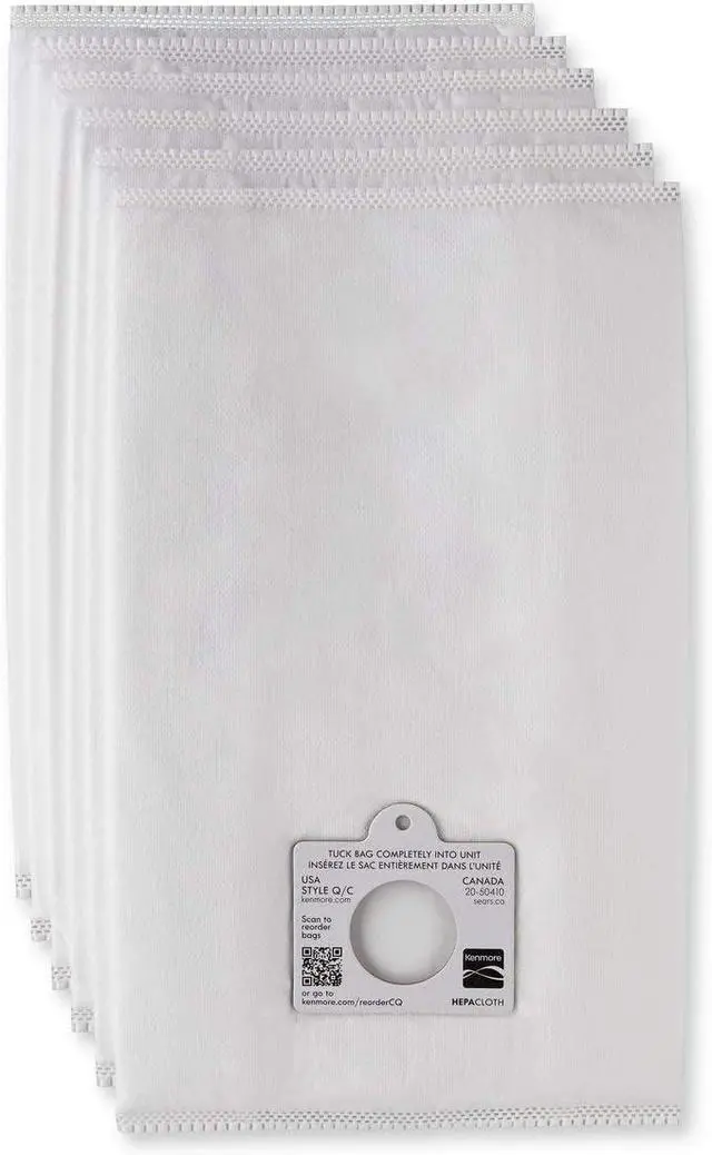 Alt view image 3 of 4 - 53292 Style Q HEPA Cloth Vacuum Bags for Canister Vacuum Cleaners 6 pack