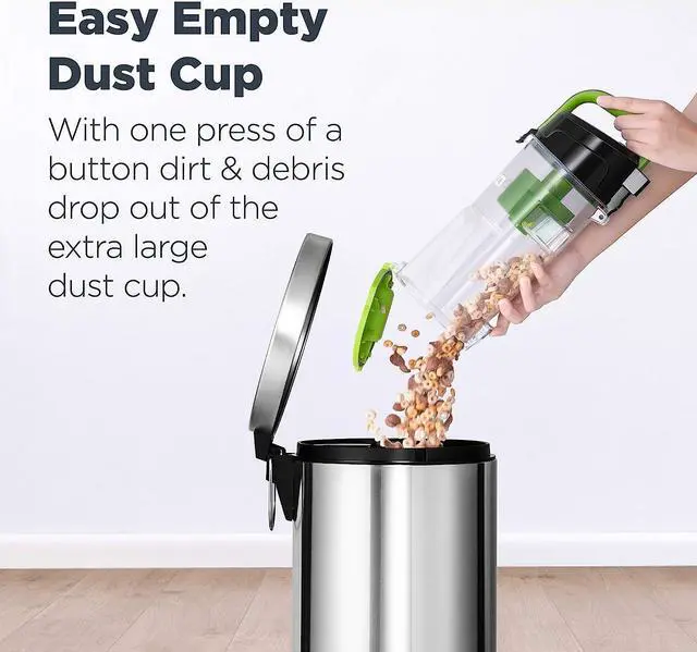Alt view image 3 of 7 - Eureka Airspeed Ultra-Lightweight Compact Bagless Upright Vacuum Cleaner, NEU10AE4, Green