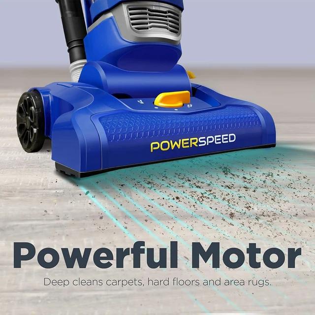Alt view image 2 of 7 - Eureka NEU182A PowerSpeed Lightweight Bagless Upright Vacuum Cleaner, Blue, Lite