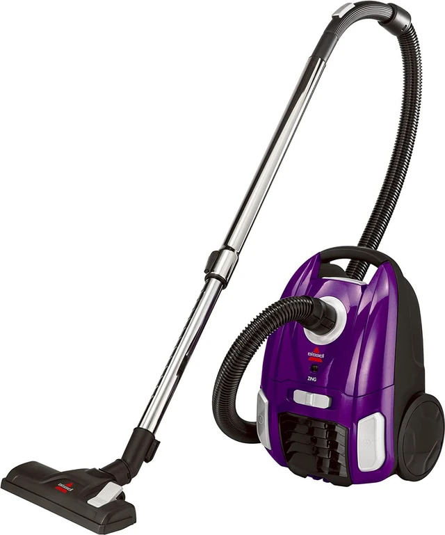 Alt view image 6 of 6 - Bissell Zing Lightweight, Bagged Canister Vacuum, Purple, 2154A