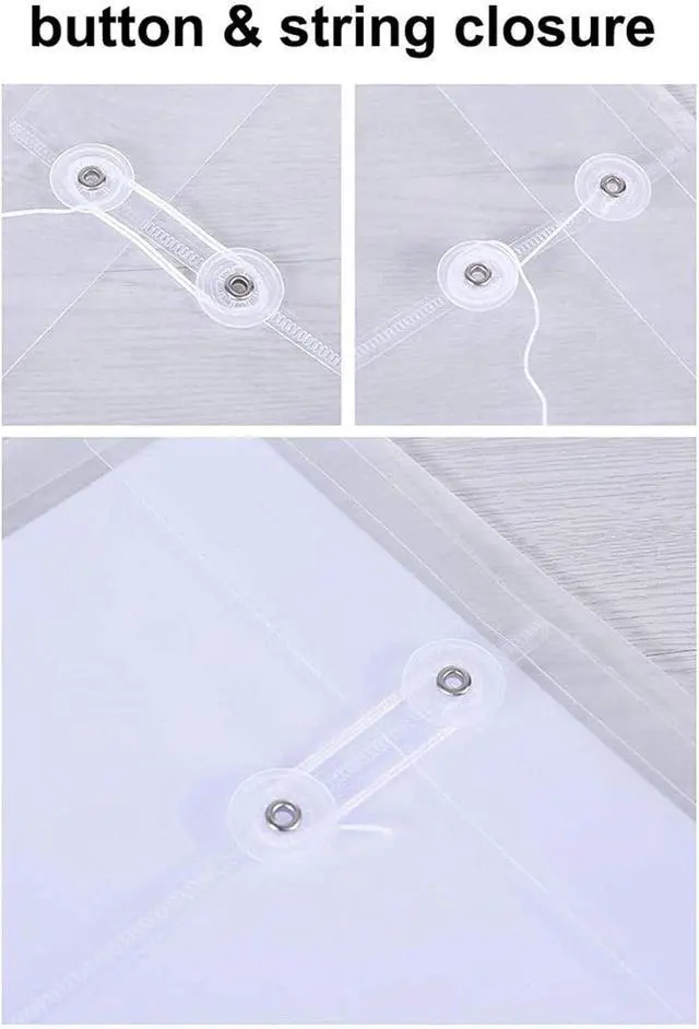 Alt view image 7 of 7 - LaOficina 5 Pack Poly Envelopes with String Button Closure, Letter Size