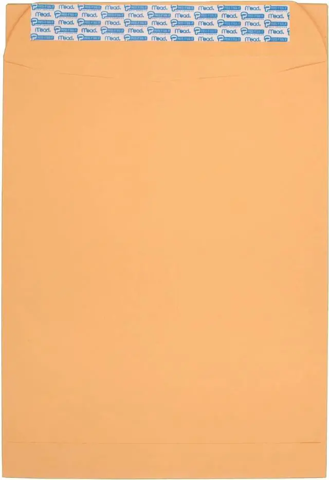 Alt view image 2 of 6 - Mead Envelopes, Letter Size 9" x 12", Press-It Seal-It Self Adhesive Closure, Brown Kraft All-Purpose 24-lb Paper, Manila Mailing Envelopes, 25 Count (76086)