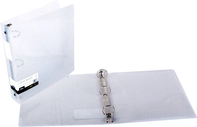 Main image of Filexec Products 1-Inch 3 Ring Binder, Clear, Pack of 2 (50297-64223)