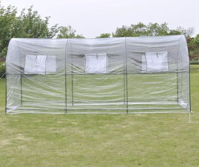 Alt view image 4 of 10 - vidaXL Greenhouse Grow House Green House for Outdoor Patio Plant Growing Large