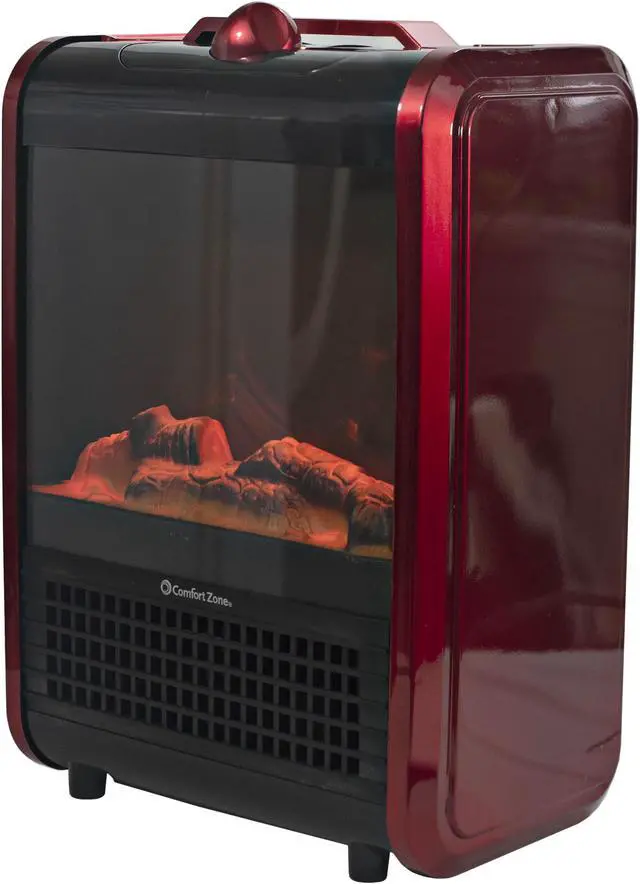 Comfort Zone CZFP1 Mini Ceramic Tabletop Fireplace Heater for Indoor Use,  Red Electric Fireplaces - Newegg.com
