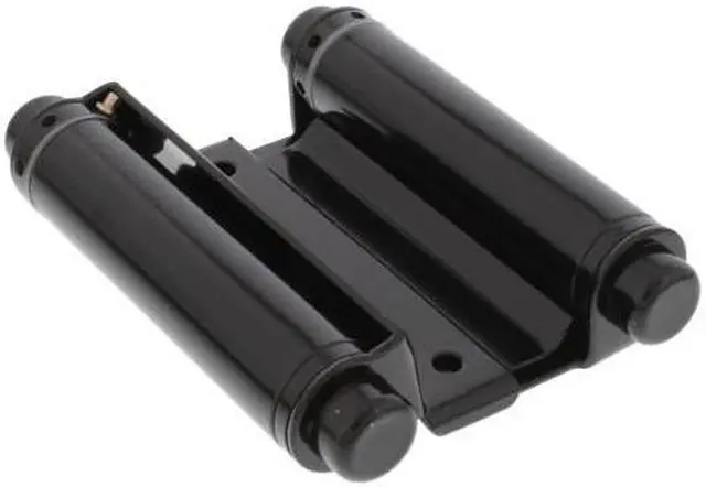 Main image of Ultra Hardware Double Action Hinge | Includes Set of Two 4” Spring Hinges and Installation Screws. Heavy Duty Steel. Door Thickness 7/8" - 1-1/4". (Black)