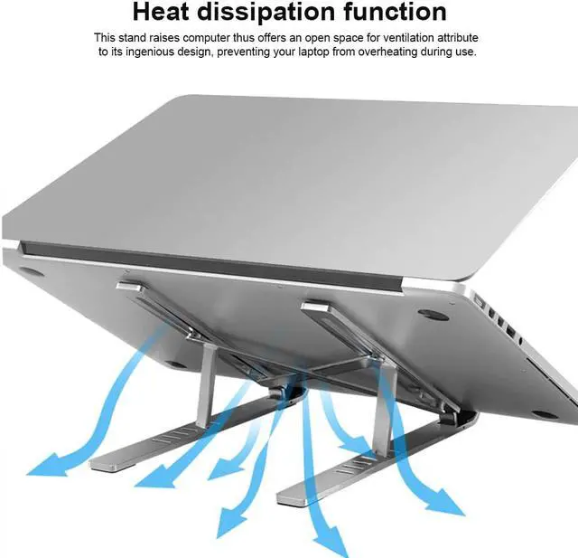 Alt view image 3 of 6 - Laptop Stand for MacBook Pro Notebook Stand Foldable Aluminium Alloy Tablet Stand Bracket Laptop Cooling Holder for Notebook
