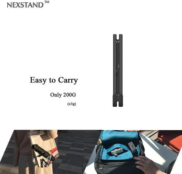 Alt view image 6 of 6 - NEXSTAND K7 Laptop Stand Folding Portable Laptop Table Office Ergonomic Notebook Stand holder For Macbook Pro Laptop Accessories