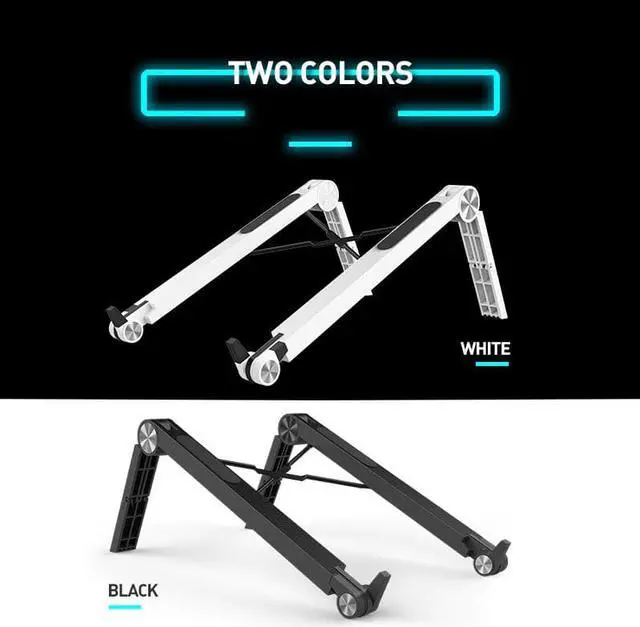 Alt view image 5 of 6 - COOLCOLD Laptop Stand Adjustable Cooling Laptop Riser Holder Portable Ergonomic Bracket Notebook to 17 inch for MacBook Air Pro
