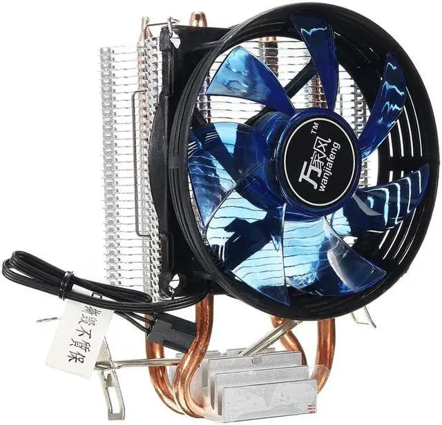 Alt view image 2 of 6 - Copper Cooling Fan Core LED CPU Cooler Cooling Fan Quiet Fan Cooler Heatsink for Intel Socket LGA1156/1155/775 AMD AM3