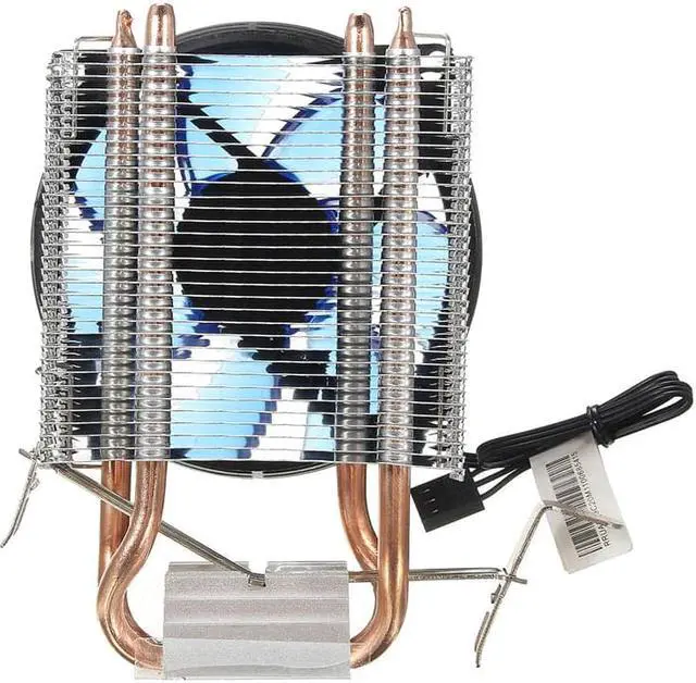 Alt view image 4 of 6 - Copper Cooling Fan Core LED CPU Cooler Cooling Fan Quiet Fan Cooler Heatsink for Intel Socket LGA1156/1155/775 AMD AM3