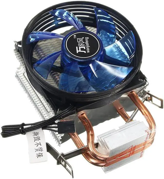 Alt view image 6 of 6 - Copper Cooling Fan Core LED CPU Cooler Cooling Fan Quiet Fan Cooler Heatsink for Intel Socket LGA1156/1155/775 AMD AM3