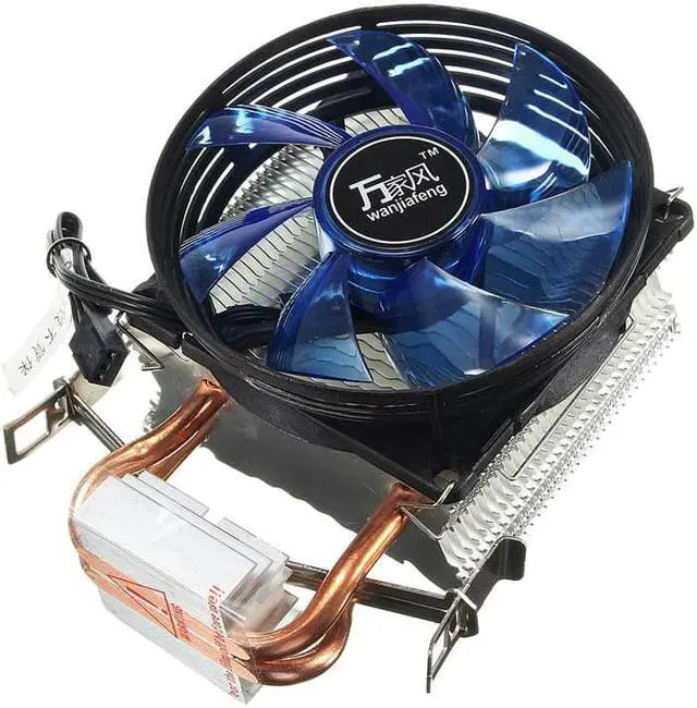 Alt view image 5 of 6 - Copper Cooling Fan Core LED CPU Cooler Cooling Fan Quiet Fan Cooler Heatsink for Intel Socket LGA1156/1155/775 AMD AM3