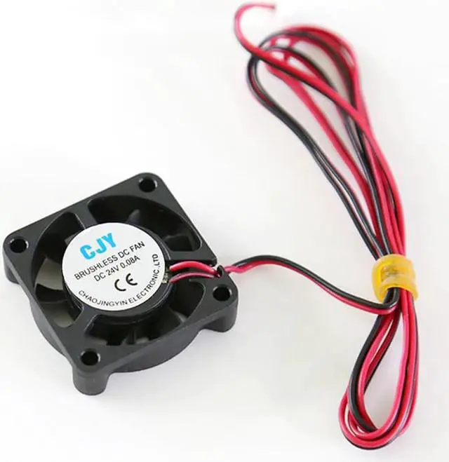 Alt view image 2 of 5 - 40mm Cooling Fan 40x40x10mm Cooler 24V 2pin Computer Case Cooling Fan Heatsink Fan 3D Printer Fan