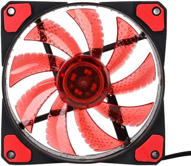 Alt view image 6 of 6 - Rainbow Colorful RGB Lights Adjustable Color Cooling Fan 120mm LED PC Computer Silent Case Fan Controller 2019 NEW