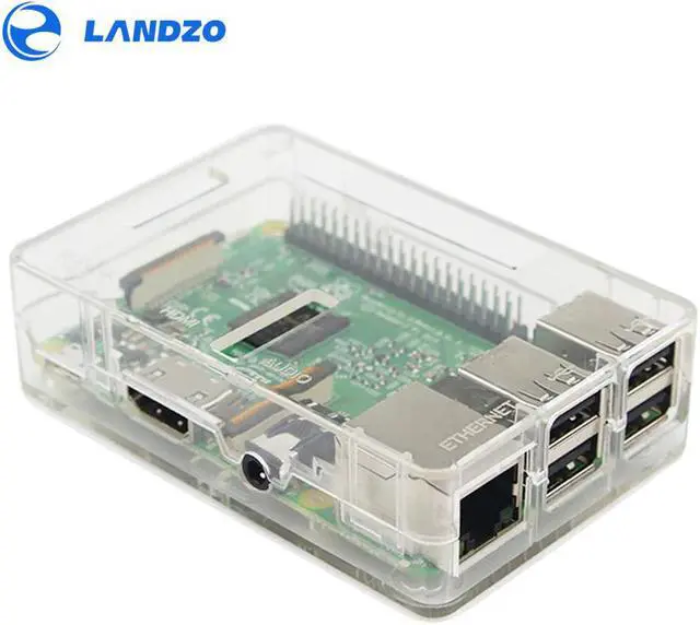 Alt view image 5 of 6 - Raspberry Pi 3 B+ ABS Case Transparent Clear Box Cover Shell + Cooling Fan compatible for Raspberry Pi 3 Model B+ / 3 /2