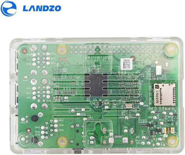 Alt view image 6 of 6 - Raspberry Pi 3 B+ ABS Case Transparent Clear Box Cover Shell + Cooling Fan compatible for Raspberry Pi 3 Model B+ / 3 /2