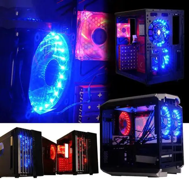 Alt view image 6 of 6 - 120mm PC Computer Ultra Silent Fan Heatsink Cooler Cooling Fans High end Streamer Host Fan with Anti vibration Pad