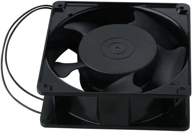 Alt view image 2 of 3 - 1 Piece Replacement Cooler Fan 12038 120x38mm 12cm 120mm 220V 240V AC Cooling Fan Metal