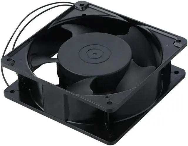 Alt view image 3 of 3 - 1 Piece Replacement Cooler Fan 12038 120x38mm 12cm 120mm 220V 240V AC Cooling Fan Metal