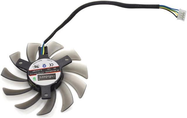 Alt view image 3 of 6 - 75mm FD7010H12S 4PIN GPU Cooler fan For MSI R6790 Twin Frozr II GTX 470 Radeon HD 6930 HD7970 ASUS R9 270 270X Cooling