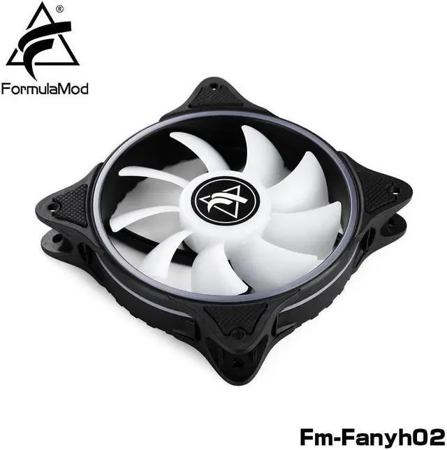 Alt view image 6 of 6 - FormulaMod Fm Fanyh02 120mm PWM Fan 5v 3Pin RGB Multipurpose Radiator Cooler Hydraulic Bearing 9 Large size Blades
