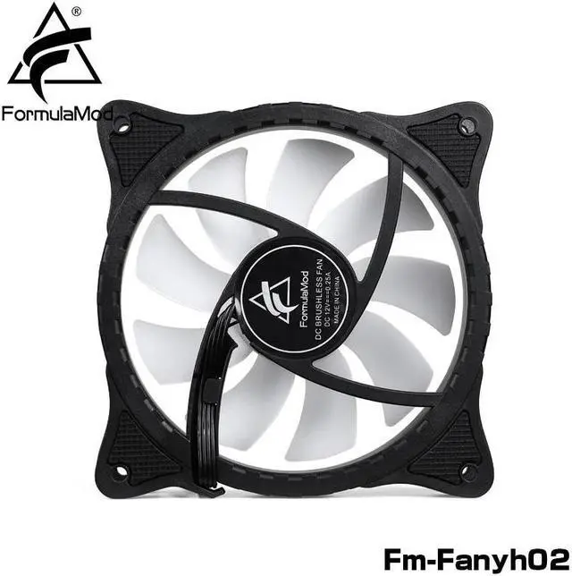 Alt view image 5 of 6 - FormulaMod Fm Fanyh02 120mm PWM Fan 5v 3Pin RGB Multipurpose Radiator Cooler Hydraulic Bearing 9 Large size Blades