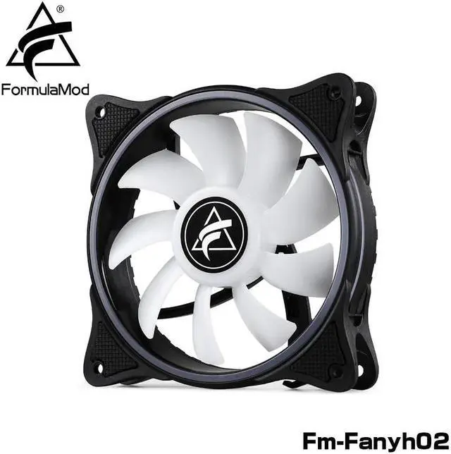 Alt view image 3 of 6 - FormulaMod Fm Fanyh02 120mm PWM Fan 5v 3Pin RGB Multipurpose Radiator Cooler Hydraulic Bearing 9 Large size Blades