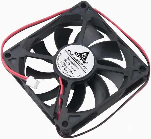 Alt view image 2 of 6 - 2 Pcs DC 12V 80mm x 15mm Computer Case Brushless PC Cooling Fan 8cm 8015 CPU Cooler 80x80x15mm 2Pin