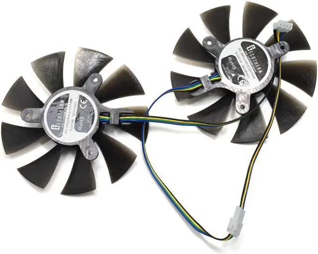 Alt view image 2 of 6 - 85mm 4Pin Cooler Fan Replace For ZOTAC GTX1060 6GB GTX 1070 Mini GTX 1060 Graphics Card Cooling Fan GFY09010E12SPA GA91S2H